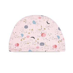 Organic Cotton Hat - Pink moon & stars